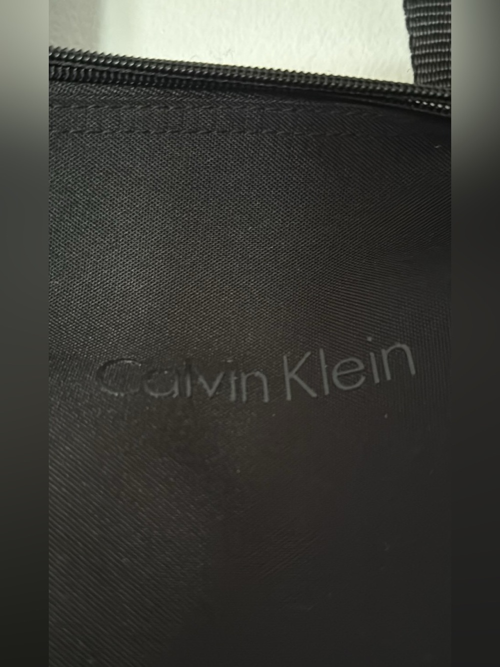 Calvin Klein Black Embossed Logo Accessory Panel